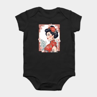 Traditional Chinese Lady Baby Bodysuit